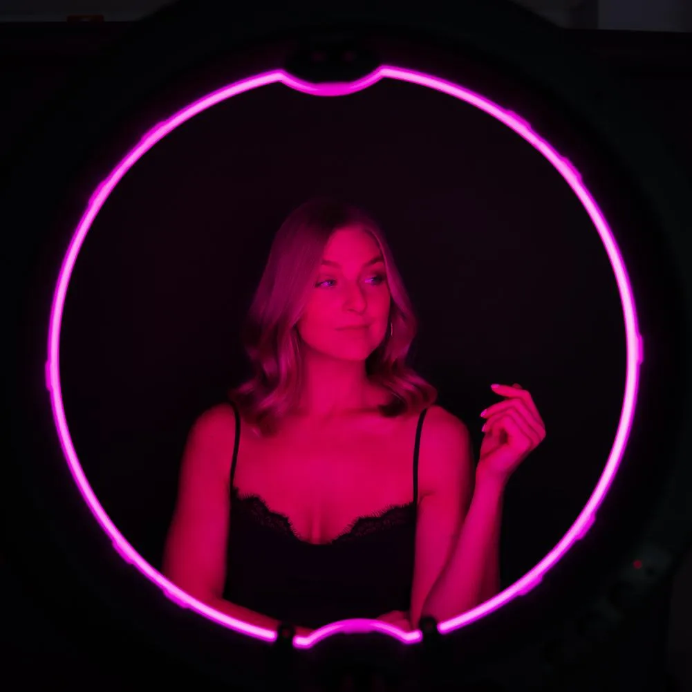 19" LED RGB Rainbow Ring Light - 'Unicorn'