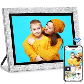 AISPro™ HD 10" Smart WiFi Digital Photo Frame: Video Player, Touch Screen, Alexa