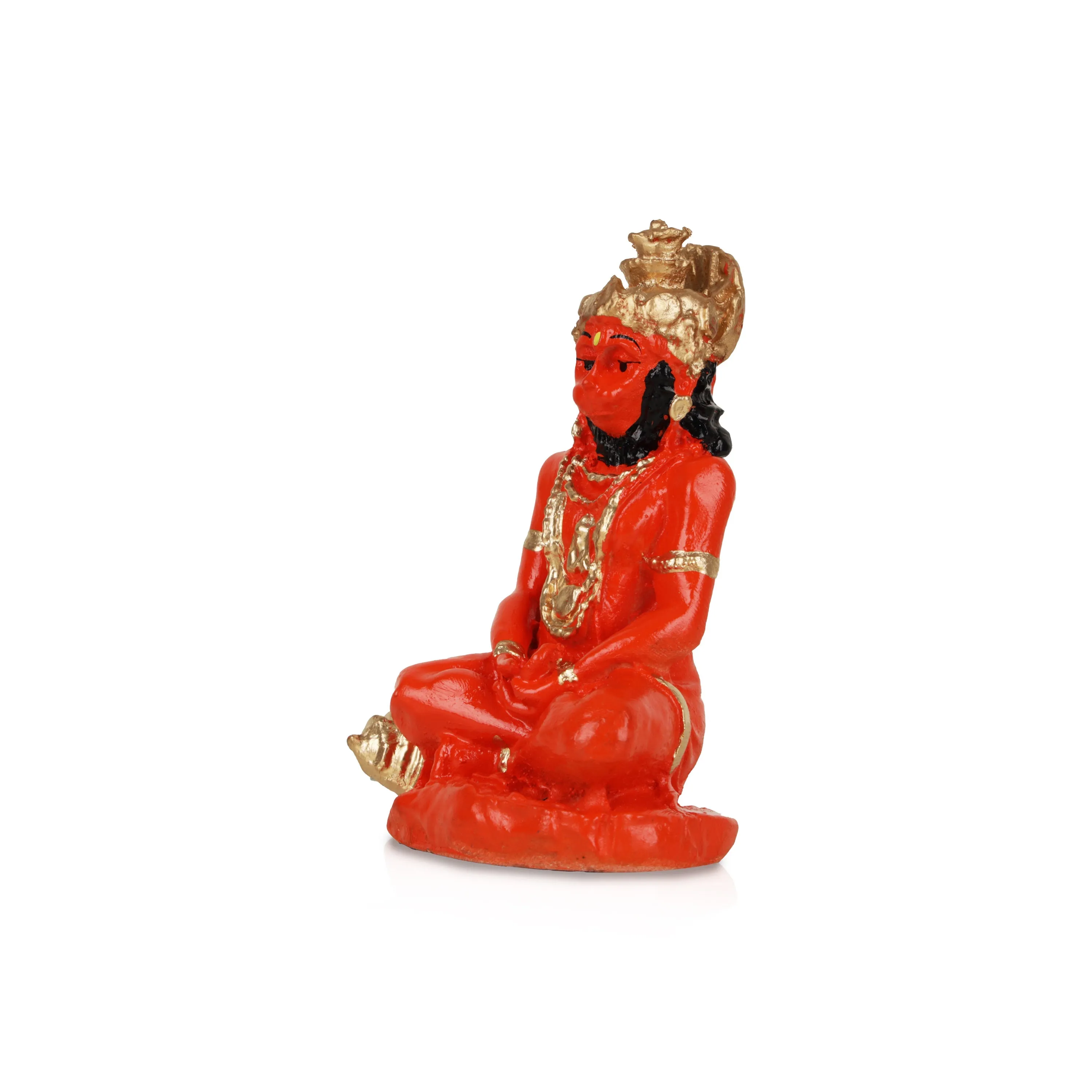 Anjaneya Statue - 4.5 Inches | Marble Hanuman Statue/ Hanuman Murti for Home Decor