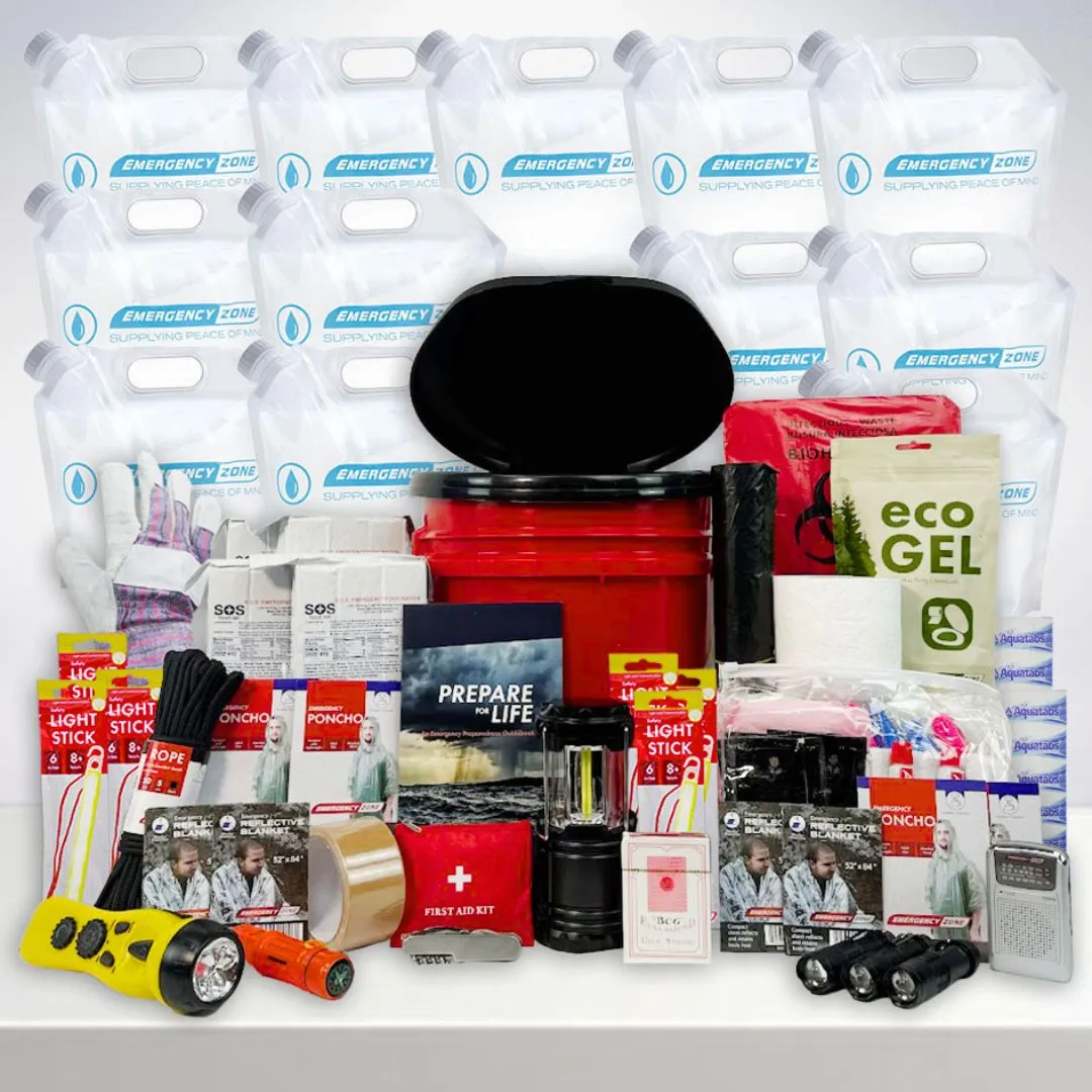 Complete Hurricane Survival Kit - 4 Person