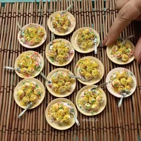 Dahi Puri Indian Chaat Miniature Food Magnet