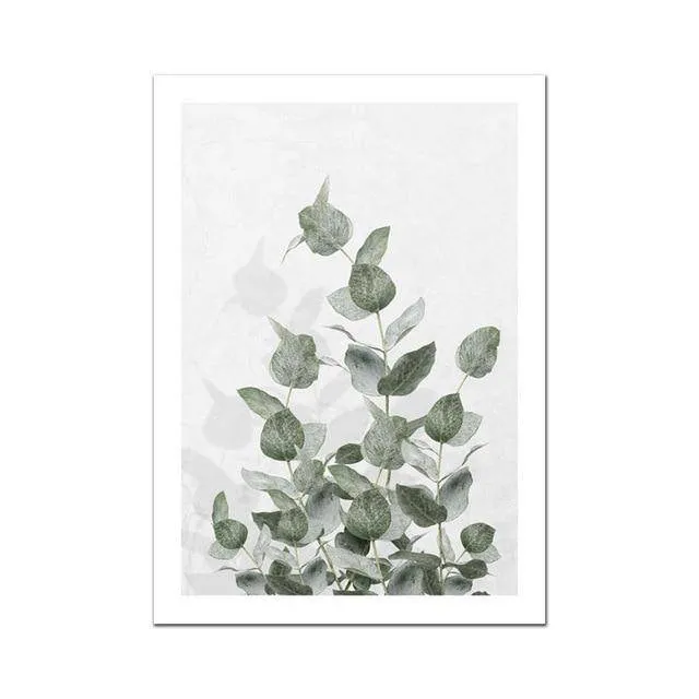 Nordic Flowers Canvas Painting Plant Wall Art Prints