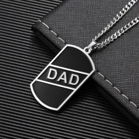 Personalized Dog Tag Necklace- Picture Pendant- Cool Gifts For Dad